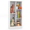 Costway 5-Cube Bookcase for Kids 41" Wooden Toy Storage Organizer for Kid's Room White/Natural